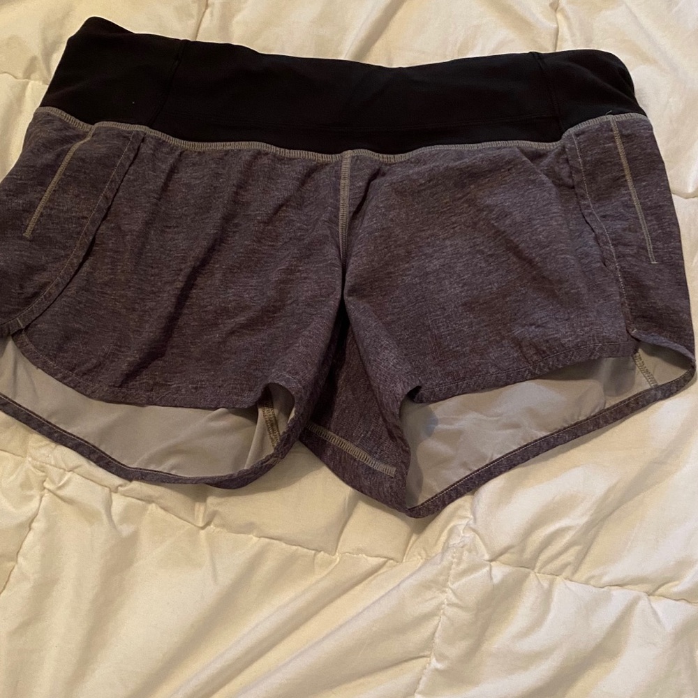 grey Lululemon shorts